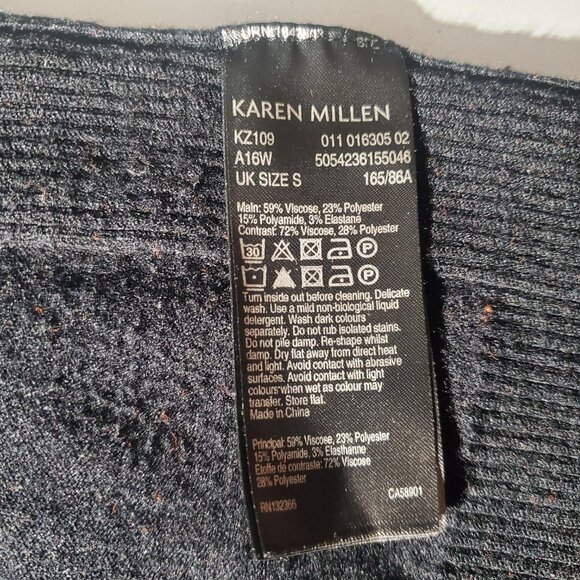 Karen Millen England Stretch Knit Turtleneck Sweater Sz Small Women's - Picture 10 of 16